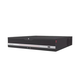 NVR 8K (32 Megapixel) / 64 Canales IP / 8 Bahías de Disco Duro / 2 Tarjetas de Red / RAID con Hot Swap / 48 Canales con Reconocimiento Facial / ACUSENSE / Fuente Redundante / HDMI en 8K /  AcuSearch