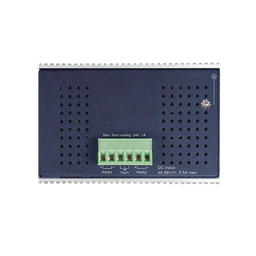 Switch Industrial PoE no administrable de 8 Puertos 10/100TX 802.3at,  Hasta 240 W, Combo TP / SFP Gigabit TP / SFP  (-40 ~ 75 grados C)