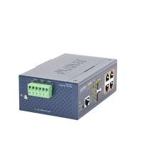Switch Industrial Administrable Capa 2, 4 Puertos PoE 802.3af/at 10/100/1000T, 2 Puertos SFP 100/1000X