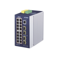 Switch Industrial Capa 3, 16 Puertos 10/100/1000T 802.3 AT POE +, 4 Puertos 1G / 2.5G SFP