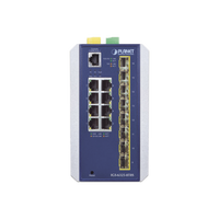 Switch Industrial Administrable Capa 3, 8 Puertos Etherrnet 10/100/1000T, 8 Puertos SFP de 1G/ 2.5G