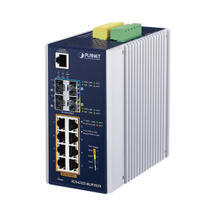 Switch Industrial Administrable Capa 3 con  8 Puertos Gigabit PoE 802.3bt, 2 Puertos SFP de 1 G/2.5 G, 2 Puertos SFP 10 G