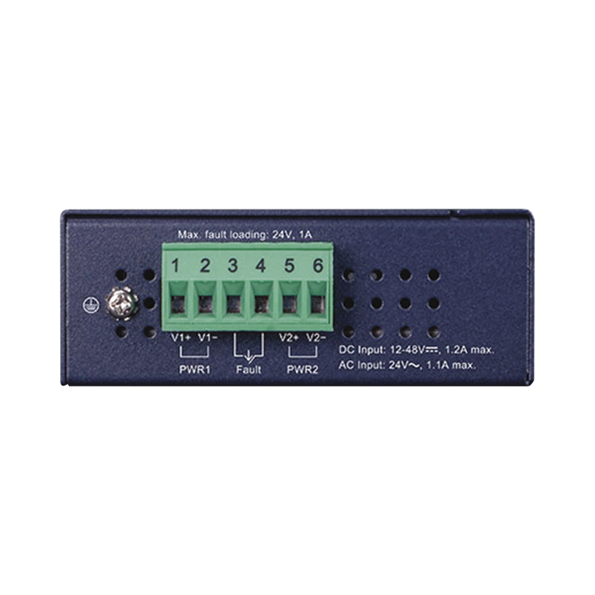 Switch Industrial No Administrable de 8 Puertos Gibabit 10/100/1000T, Diseñado para Montaje en Pared y Riel DIN