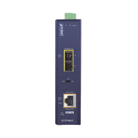 Convertidor de medios industrial PoE+ 1000BASE-SX a 10/100/1000BASE-T 802.3at (SC,MM) -550 m