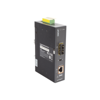 Convertidor de Medios Industrial PoE+ 1000BASE-LX a 10/100/1000BASE-T 802.3at (SC,SM) -20 km