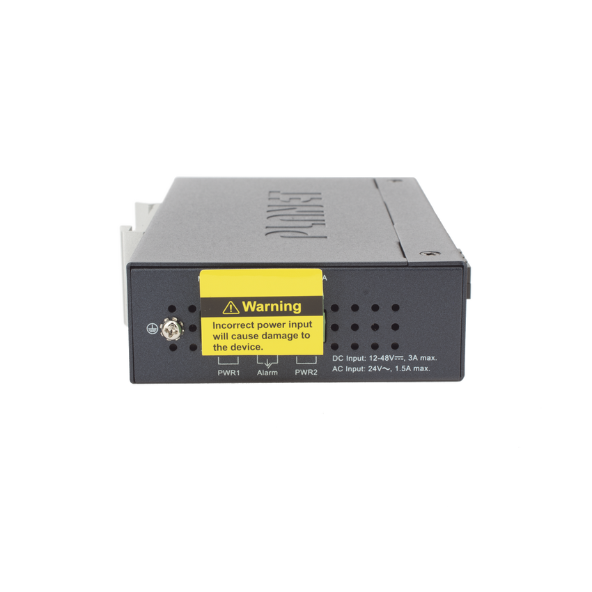 Convertidor de Medios Industrial PoE+ 1000BASE-LX a 10/100/1000BASE-T 802.3at (SC,SM) -20 km