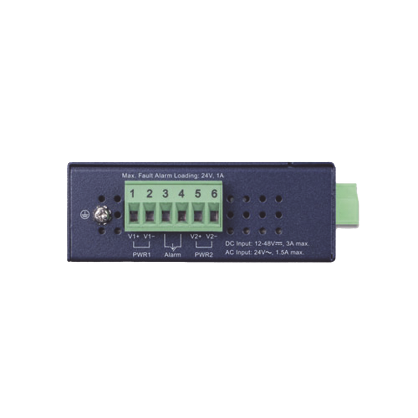 Convertidor de Medios Industrial PoE+ 1000BASE-LX a 10/100/1000BASE-T 802.3at (SC,SM) -20 km