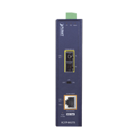 Convertidor de Medios Industrial PoE+ 1000BASE-LX a 10/100/1000BASE-T 802.3at (SC,SM) -20 km