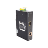Convertidor de Medios PoE Industrial, Puerto SFP 1000BASE-SX/LX a Puerto RJ45 Gigabit con Salida PoE 802.3at (Hasta 30 W).