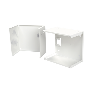Gabinete para Resguardo de Sirena de 30 W (SF581A o SF581L No incluida), Preparación para Tamper (No incluido).