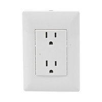 Contacto Inteligente de Pared Doble 120, 15A, con Supresor de Picos Tipo A.
