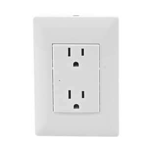 Contacto Inteligente de Pared Doble 120, 15A, con Supresor de Picos Tipo A.