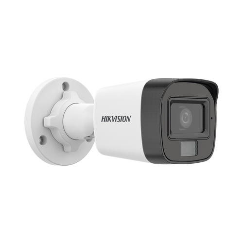 [Dual Light] Bala IP 2 Megapixel (1080p) / Lente 2.8 mm / Ángulo de visión 101° / 20 mts IR + 15 mts Luz Blanca / Micrófono Integrado / ACUSENSE Lite / Exterior IP67 / PoE / dWDR / H.265+ / ONVIF