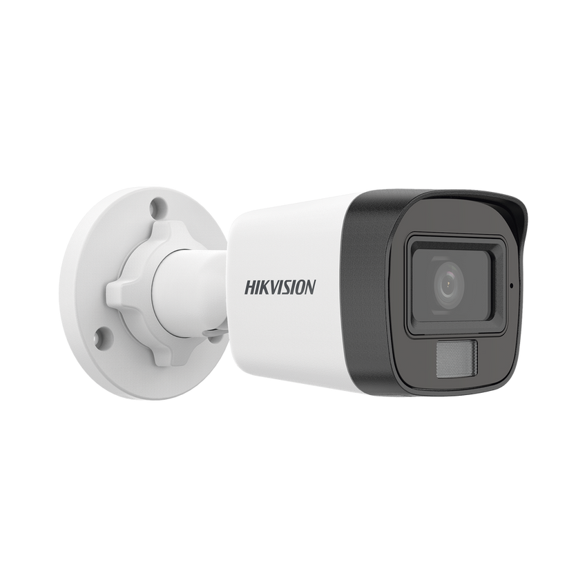 [Dual Light] Bala IP 2 Megapixel (1080p) / Lente 2.8 mm / Ángulo de visión 101° / 20 mts IR + 15 mts Luz Blanca / Micrófono Integrado / ACUSENSE Lite / Exterior IP67 / PoE / dWDR / H.265+ / ONVIF