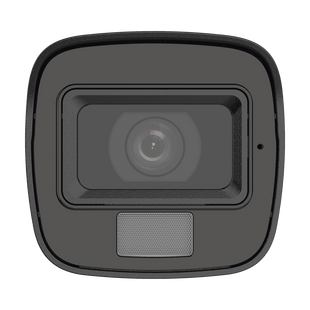 [Dual Light] Bala IP 4 Megapixel / Lente 2.8 mm / Ángulo de visión 104° / 20 mts IR + 15 mts Luz Blanca / Micrófono Integrado / ACUSENSE Lite / Exterior IP67 / H.265+ / PoE / ONVIF / dWDR