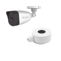 KIT DE CÁMARA + MONTAJE / Bala IP 4 Megapixel / 30 mts IR / Exterior IP67 / PoE / WDR 120 dB / Lente 2.8 mm / H.265+