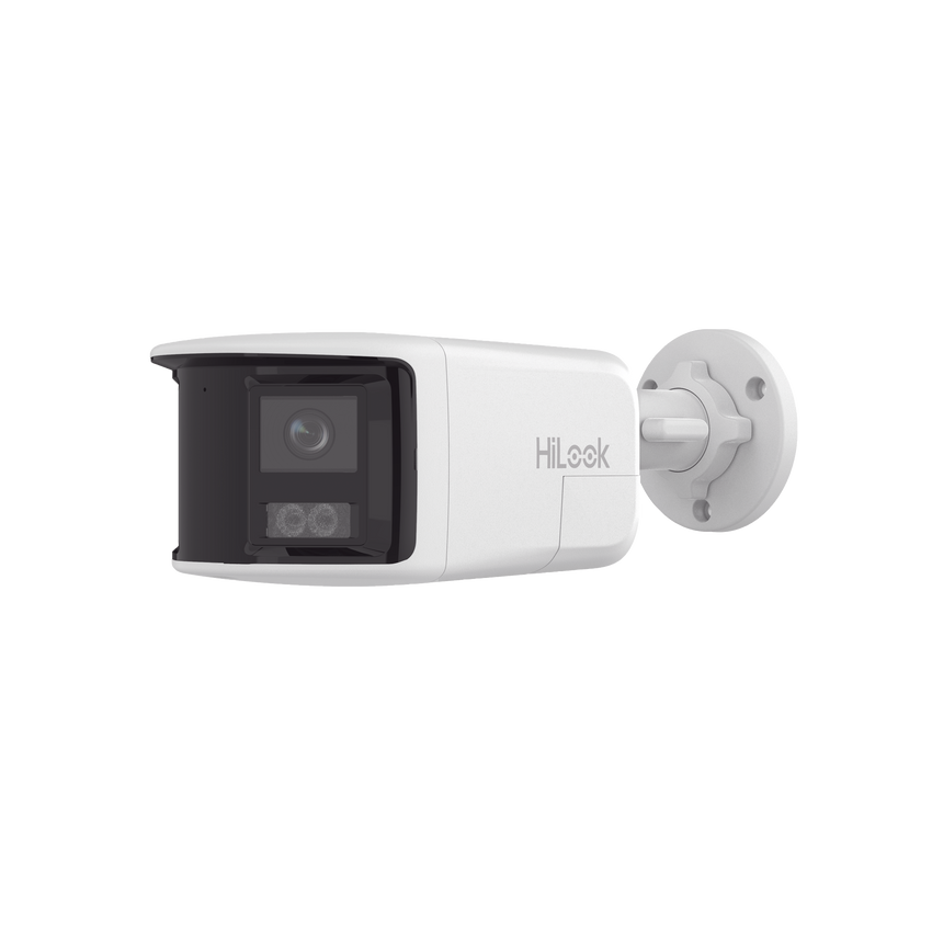 Bala IP 8 Megapíxeles /Imagen Panorámica 180°/ Micro SD 512 GB /  Resistencia IP67 / Audio Bidireccional / Alarma visual y auditiva Integrada / Smart Supplement Light