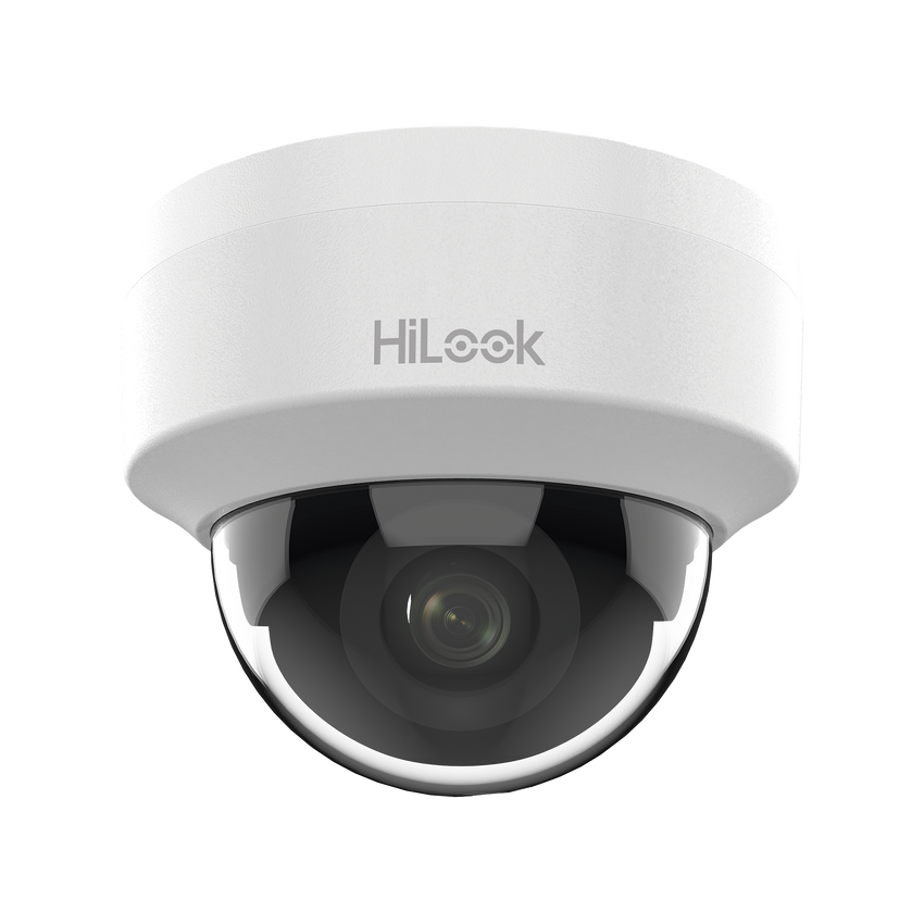 HiLook Series / Domo IP 2 Megapixel (1080p) / Lente 2.8 mm (Gran Angular) / 20 mts IR / Interior / PoE / dWDR / H.265+ / ONVIF