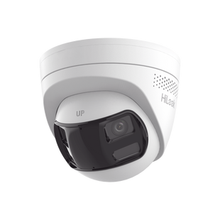 Cámara Turret IP 6 Megapíxel / Panorámica 180° /MicroSD 512 GB / Resistencia IP67 / Audio Bidireccional / Alarma visual y auditiva Integrada / Smart Supplement Light