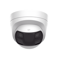 [Dual Light] Turret IP 8 Megapixel / Imagen Panorámica 180°/ PoE / Micrófono y Bocina Integrado / Exterior IP67 / Audio Bidireccional / Alarma Visual y Auditiva Integrada / Smart Supplement Light / Micro SD 512 GB