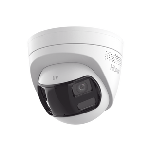 Turret IP 8 Megapixel /Imagen Panorámica 180°/ Micro SD 512 GB /  Resistencia IP67 / Audio Bidireccional / Alarma visual y auditiva Integrada / Smart Supplement Light