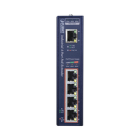 Extensor Industrial PoE, Entrada PoE 802.3 bt  y 4 Puertos de Salida Gigabit 802.3 af/at