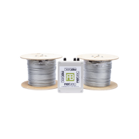 Kit de Cable Sensor Perimetral para Cerca Ciclonicas IRONCLAD / 610 METROS DE PROTECCION / 2 ZONAS; 305 METROS POR ZONA / Sin Falsas Alarmas por Viento / TODO Incluido/ TARJETA LPU400/ Calibración por Software