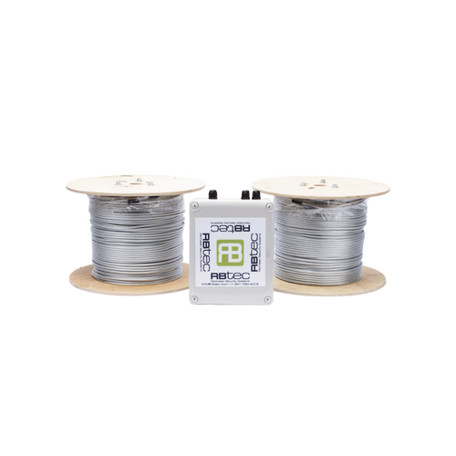 Kit de Cable Sensor Perimetral para Cerca Ciclonicas IRONCLAD / 610 METROS DE PROTECCION / 2 ZONAS; 305 METROS POR ZONA / Sin Falsas Alarmas por Viento / TODO Incluido/ TARJETA LPU400/ Calibración por Software