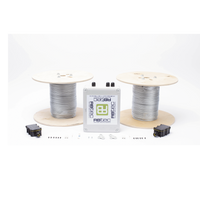 Kit de Cable Sensor Para Cerca Ciclonica IRONCLAD / 150 METROS / 2 ZONAS; 75 METROS POR ZONA / Sin Falsas Alarmas por Viento / TODO Incluido/TARJETA LPU400/ Calibración por Software