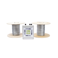 Kit de Cable Sensor Perimetral Para Cercas Ciclonicas IRONCLAD/ 305 METROS / 2 ZONAS; 152 METROS POR ZONA / Sin Falsas Alarmas por Viento / TODO Incluido TARJETA LPU400/ Calibración por Software