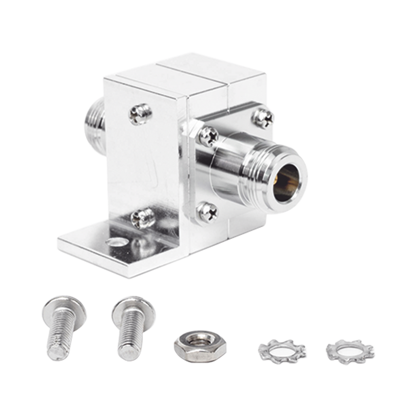 Protector Coaxial RF / 125-1000 MHz / 50 ? / Conectores N Hembra / Ceja Lateral / 50 kA