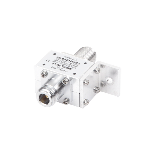Protector Coaxial RF / 125-1000 MHz / 50 ? / Conectores N Hembra / Ceja Frontal / 500W