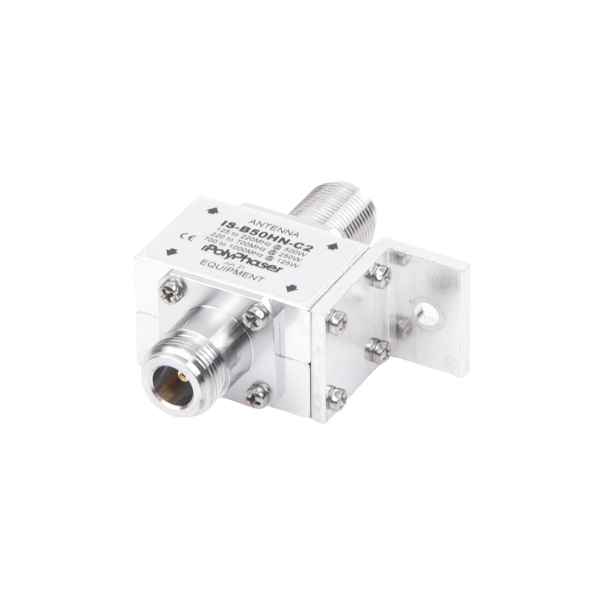 Protector Coaxial RF / 125-1000 MHz / 50 ? / Conectores N Hembra / Ceja Frontal / 500W