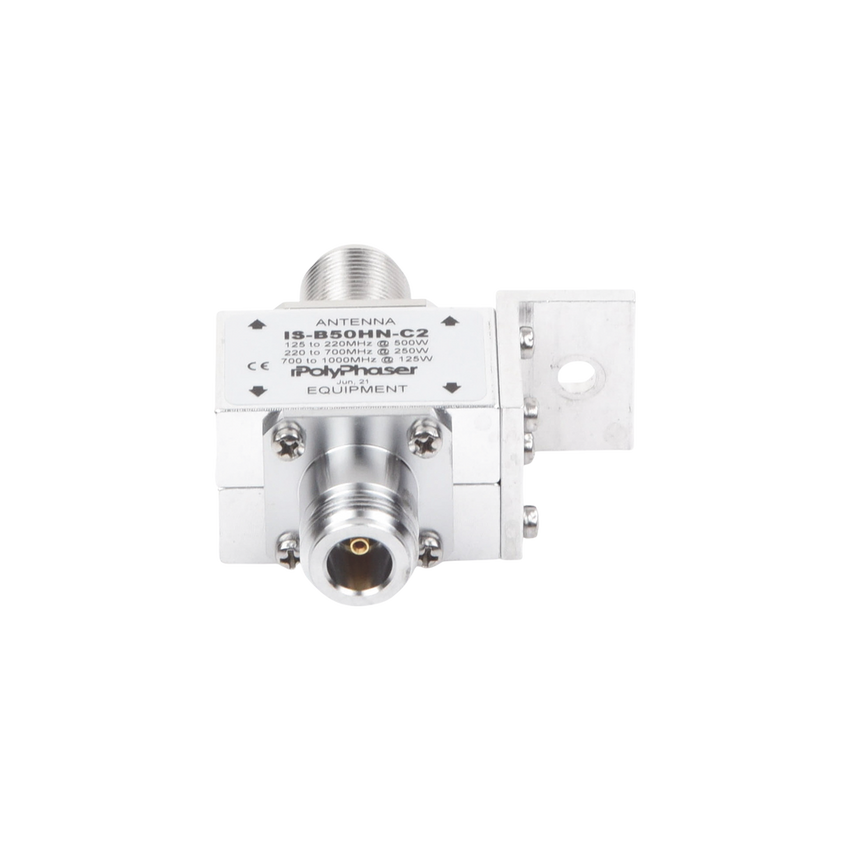 Protector Coaxial RF / 125-1000 MHz / 50 ? / Conectores N Hembra / Ceja Frontal / 500W