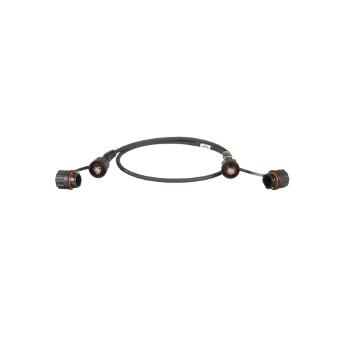 Patch Cord Cat6A IndustrialNet, Blindado S/FTP, Con Plug Industrial y Tapa en Cada Extremo, 1 Metro