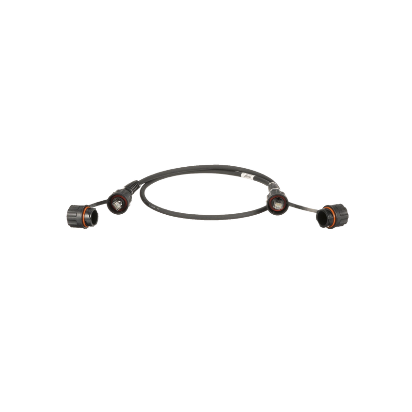 Patch Cord Cat6A IndustrialNet, Blindado S/FTP, Con Plug Industrial y Tapa en Cada Extremo, 3 Metros