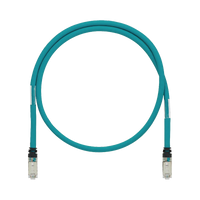 Patch Cord Cat5e de Grado Industrial 600V, Blindado SF/UTP, Calibre 24 AWG, Color Aqua, 15m
