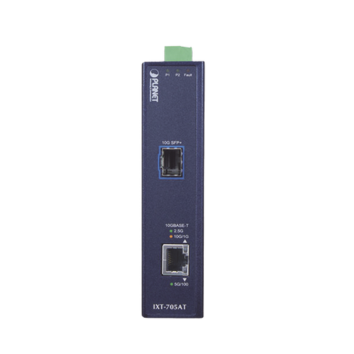 Convertidor de Medios Industrial Ethernet RJ45 10G/5G/2.5G/1G/100M a SFP+ 10GBASE-X