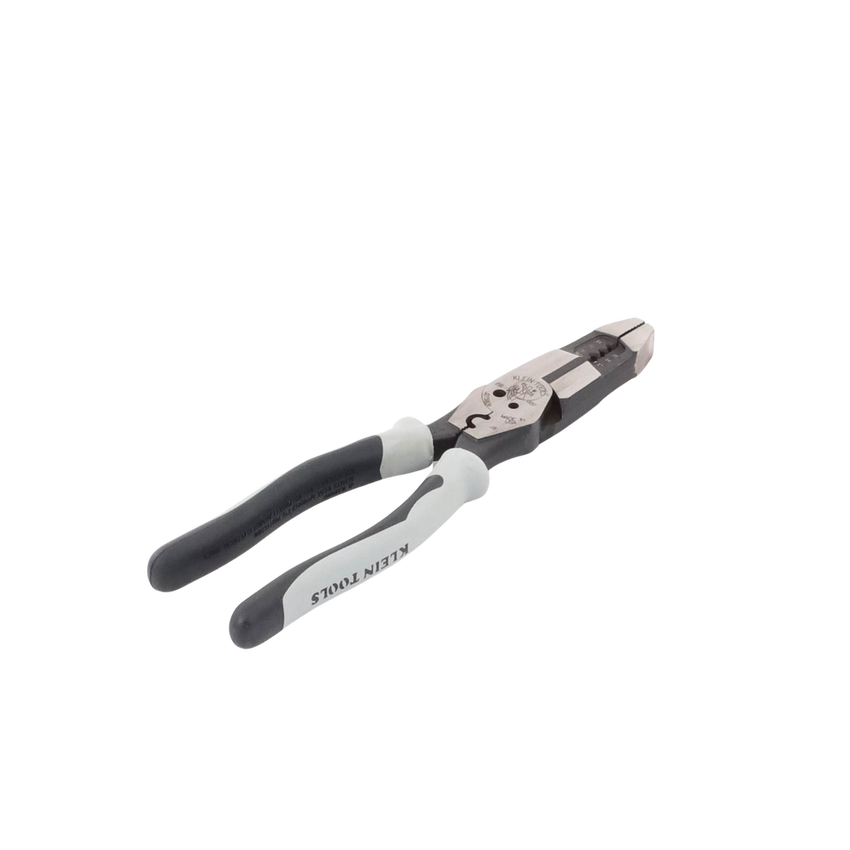 Pinza Híbrida con Ponchadora de 8". Pela Cable Sólido de 10-14 AWG y Cable Trenzado de 12-16 AWG