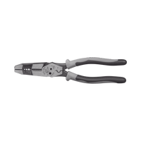 Pinza Híbrida con Ponchadora de 8". Pela Cable Sólido de 10-14 AWG y Cable Trenzado de 12-16 AWG