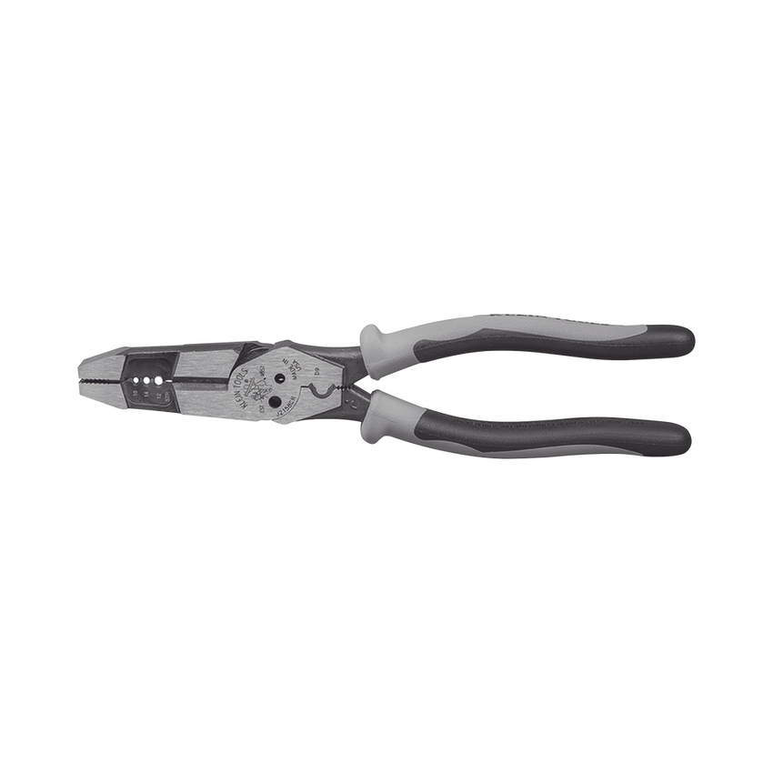 Pinza Híbrida con Ponchadora de 8". Pela Cable Sólido de 10-14 AWG y Cable Trenzado de 12-16 AWG