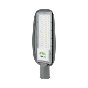 Luminaria LED  de 100 W / 100 - 265 V CA~50/60 Hz / Fotocelda  / Color Blanco/ Dimensiones 200 x 465 x 78 mm / Ángulo de Luz 135°.