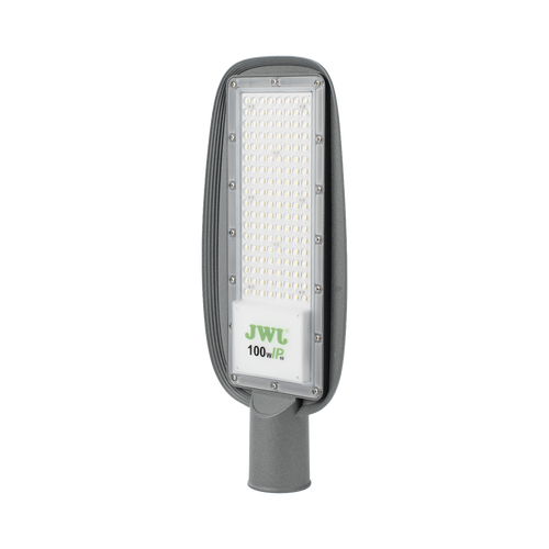 Luminaria LED  de 100 W / 100 - 265 V CA~50/60 Hz / Fotocelda  / Color Blanco/ Dimensiones 200 x 465 x 78 mm / Ángulo de Luz 135°.