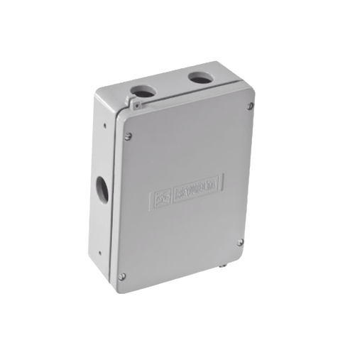 Caja de Unión de Aluminio con 5 salidas de 3/4" / 2 Izq _ 2 Der_ 1 Abajo.