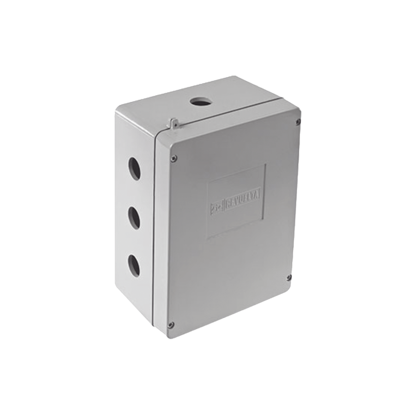 Caja de Unión de Aluminio con 5 salidas de 1" / 1 Izq_1 Der_3 Abajo.