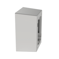 Caja de Pared Superficial de 1 Pieza, Uso Universal con Placas de Pared, con Cinta Adhesiva, Color Blanco