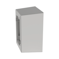 Caja de Pared Superficial de 1 Pieza, Uso Universal con Placas de Pared, con Cinta Adhesiva, Color Blanco