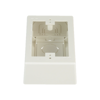 Caja de Pared Superficial, Uso Universal con Placas de Pared, con Cinta Adhesiva, Color Blanco Mate