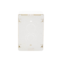 Caja de Pared Superficial, Uso Universal con Placas de Pared, con Cinta Adhesiva, Color Blanco Mate