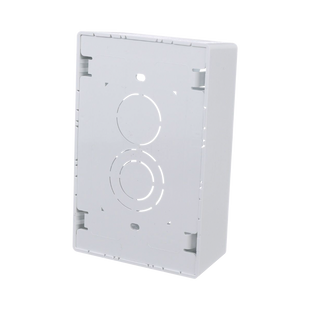 Caja de Pared Superficial, Uso Universal con Placas de Pared, con Cinta Adhesiva, Color Blanco